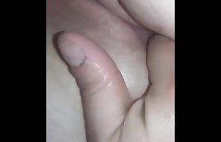 Husband pissed in my pussy! Watch it gush