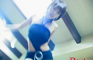 Japanese teen dressed like a total stripper, showing from http://alljapanese.net