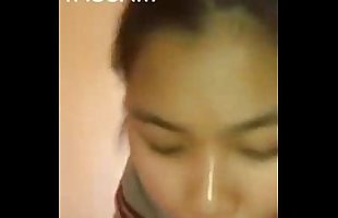 young thai blowjob to cum her mouth